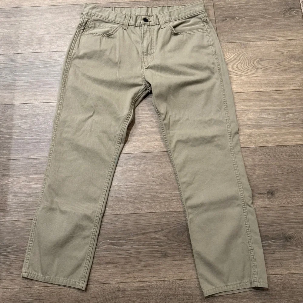 Levis 511 Slim Fit Pants Mens 36x30 Khaki Beige Low Rise